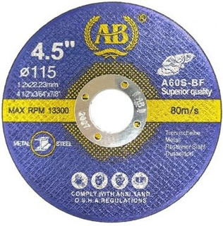صفحه مینی AB سایز 1*115 برش استیل مجموعه دوعددی